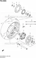 REAR WHEEL for Suzuki HAYABUSA 1300 2014