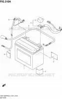 BATTERY for Suzuki HAYABUSA 1300 2014