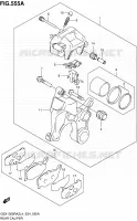 REAR CALIPER for Suzuki HAYABUSA 1300 2014