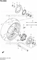 REAR WHEEL for Suzuki HAYABUSA 1300 2014