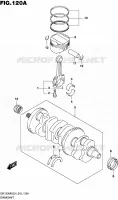 CRANKSHAFT for Suzuki HAYABUSA 1300 2014