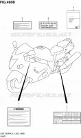 LABEL (GSX1300RAZL4 E19) for Suzuki HAYABUSA 1300 2015