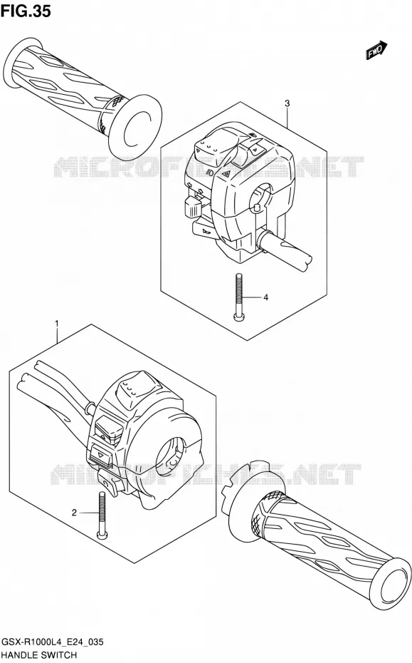 SWITCHES Suzuki MOTO 1000 GSX-R 2014  GSX-R1000 L4 (E24)