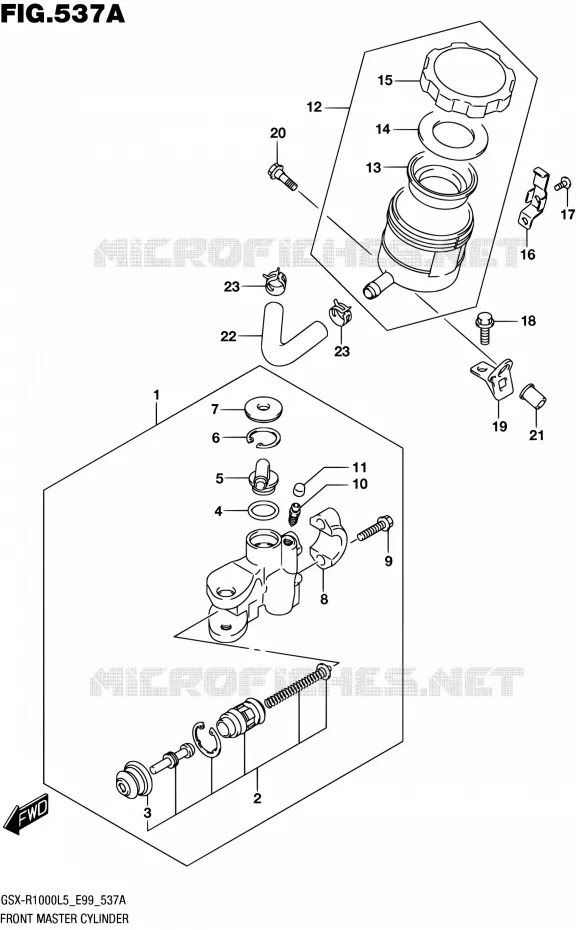 FRONT MASTER CYLINDER Suzuki MOTO 1000 GSX-R 2015  GSX-R1000 L5 (E99)