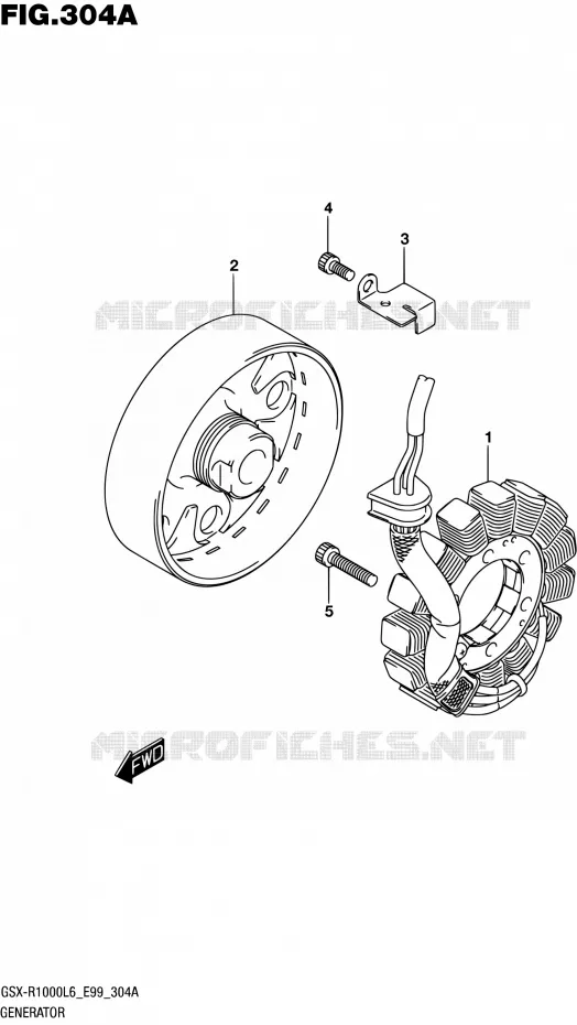 ALTERNATOR Suzuki MOTO 1000 GSX-R 2016  GSX-R1000 L6 (E99)