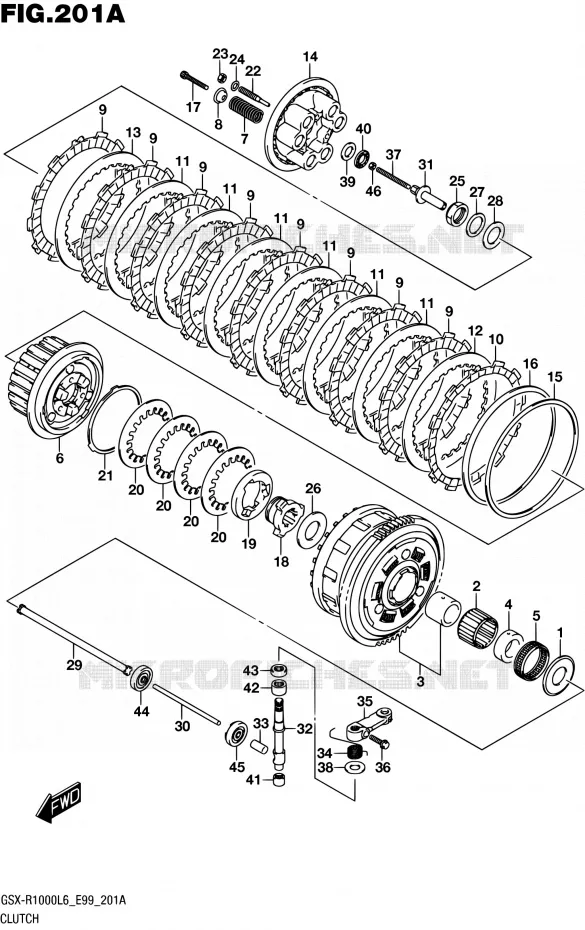 CLUTCH Suzuki MOTO 1000 GSX-R 2016  GSX-R1000 L6 (E99)