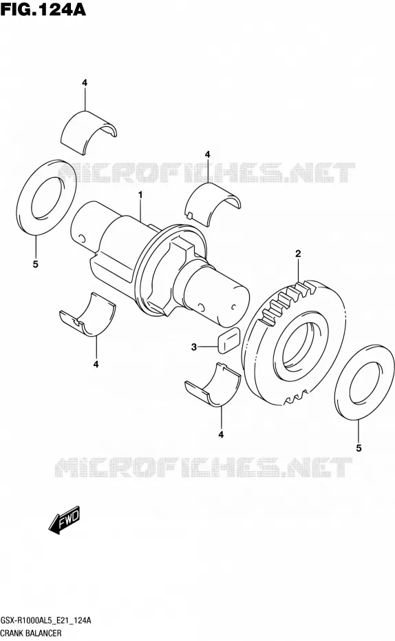 CRANK BALANCER Suzuki MOTO 1000 GSX-R 2015  GSX-R1000AUF L5