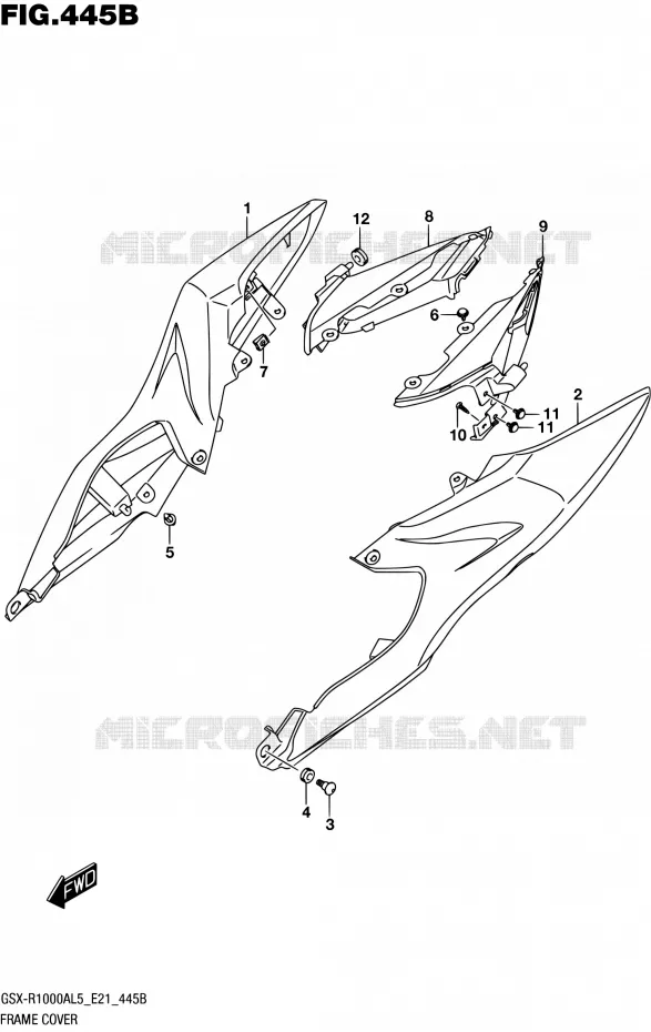 REAR FAIRING (ARB,AR4) Suzuki MOTO 1000 GSX-R 2015  GSX-R1000AUF L5