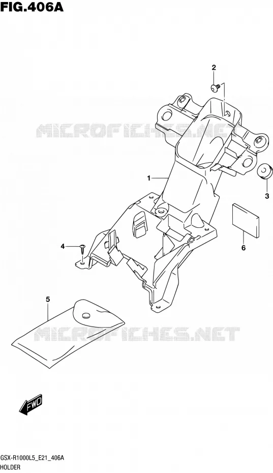 BRACKET Suzuki MOTO 1000 GSX-R 2015  GSX-R1000UF L5 (E21)