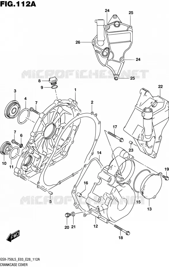 CASING Suzuki MOTO 750 GSX-R 2015  GSX-R750 L5 (E03,E28,E33)