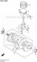 CRANKSHAFT for Suzuki GSX-S 1000 2016