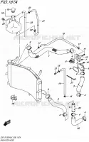 RADIATOR HOSE for Suzuki GSX-S 1000 2016