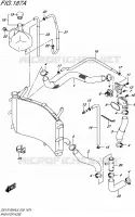 RADIATOR HOSE for Suzuki GSX-S 1000 2016