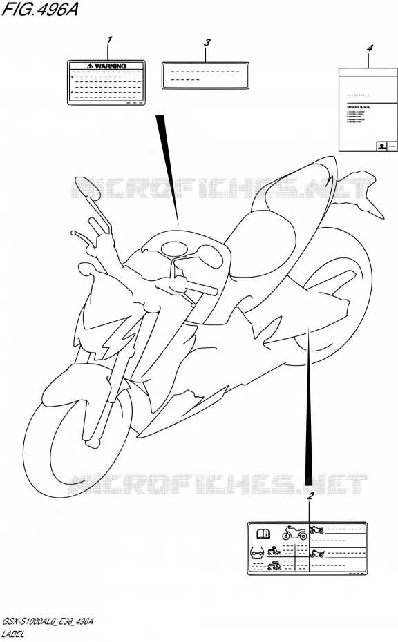LABEL Suzuki MOTO 1000 GSX-S 2016  GSX-S1000A L6 (E38)