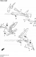 FOOTREST for Suzuki GSX-S 1000 2016