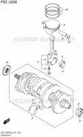 CRANKSHAFT for Suzuki GSX-S 1000 2016