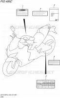 LABEL (GSX S1000FAL6 E33) for Suzuki GSX-S 1000 2016