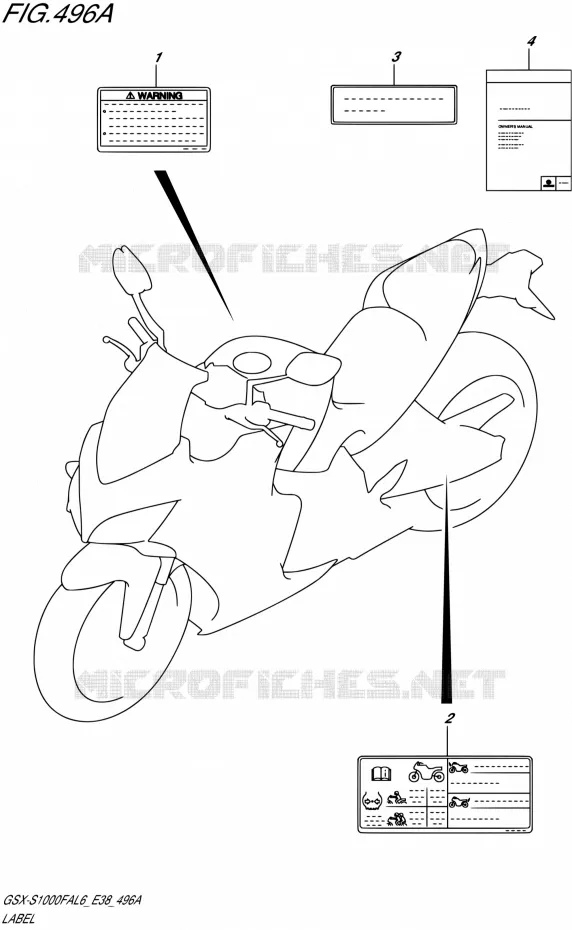 LABEL Suzuki MOTO 1000 GSX-S 2016  GSX-S1000FA L6 (E38)