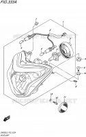 HEADLIGHT for Suzuki INAZUMA 250 2015