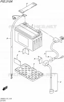BATTERY for Suzuki INAZUMA 250 2015