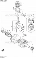 CRANKSHAFT for Suzuki INAZUMA 250 2015