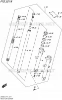FRONT FORK for Suzuki INAZUMA 250 2015