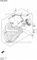 HEADLIGHT for Suzuki INAZUMA 250 2015