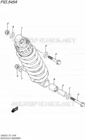 REAR SHOCK ABSORBER for Suzuki INAZUMA 250 2015