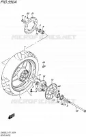 REAR WHEEL for Suzuki INAZUMA 250 2015