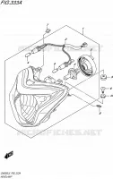 HEADLIGHT for Suzuki INAZUMA 250 2015