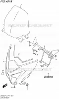 FAIRING   LABELS for Suzuki INAZUMA 250 2015