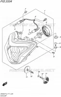 HEADLIGHT for Suzuki INAZUMA 250 2015