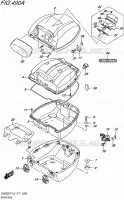 REAR BOX for Suzuki INAZUMA 250 2015