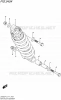 REAR SHOCK ABSORBER for Suzuki INAZUMA 250 2015
