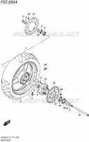 REAR WHEEL for Suzuki INAZUMA 250 2015