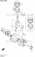 CRANKSHAFT for Suzuki INAZUMA 250 2015
