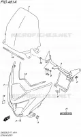 FAIRING   LABELS for Suzuki INAZUMA 250 2015