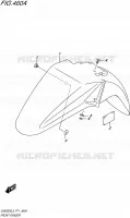 FRONT FENDER for Suzuki INAZUMA 250 2015
