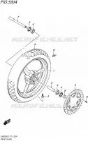 FRONT WHEEL for Suzuki INAZUMA 250 2015