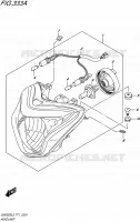 HEADLIGHT for Suzuki INAZUMA 250 2015