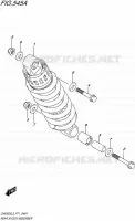 REAR SHOCK ABSORBER for Suzuki INAZUMA 250 2015