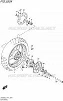 REAR WHEEL for Suzuki INAZUMA 250 2015