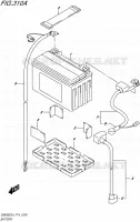 BATTERY for Suzuki INAZUMA 250 2014