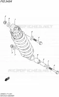 REAR SHOCK ABSORBER for Suzuki INAZUMA 250 2014