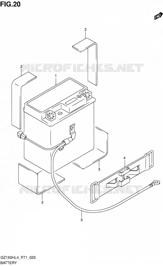 BATTERY Suzuki MOTO 150 GZ 2014  GZ150H L4 (P71)