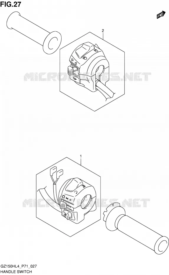 SWITCHES Suzuki MOTO 150 GZ 2014  GZ150H L4 (P71)