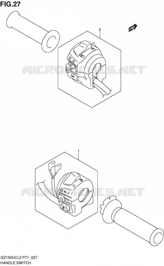 SWITCHES Suzuki MOTO 150 GZ 2012  GZ150HC L2 (P71)