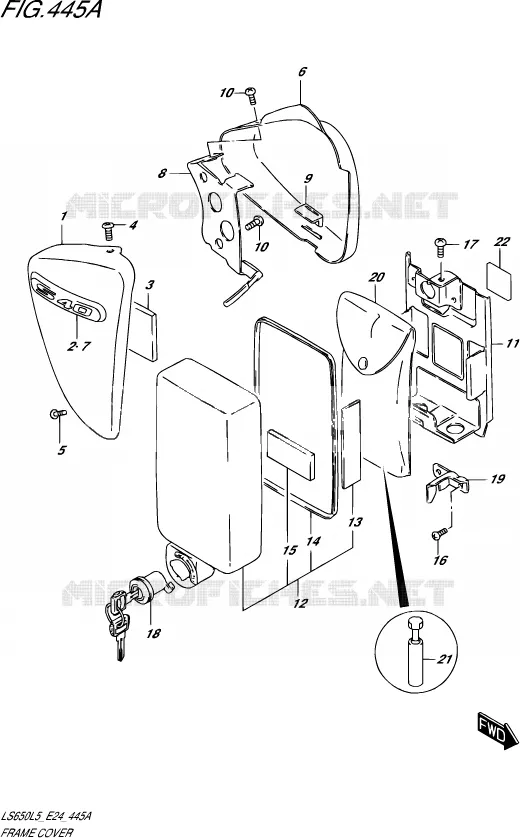HANDLEBAR Suzuki MOTO 650 SAVAGE 2015  LS650 L5 (E24)