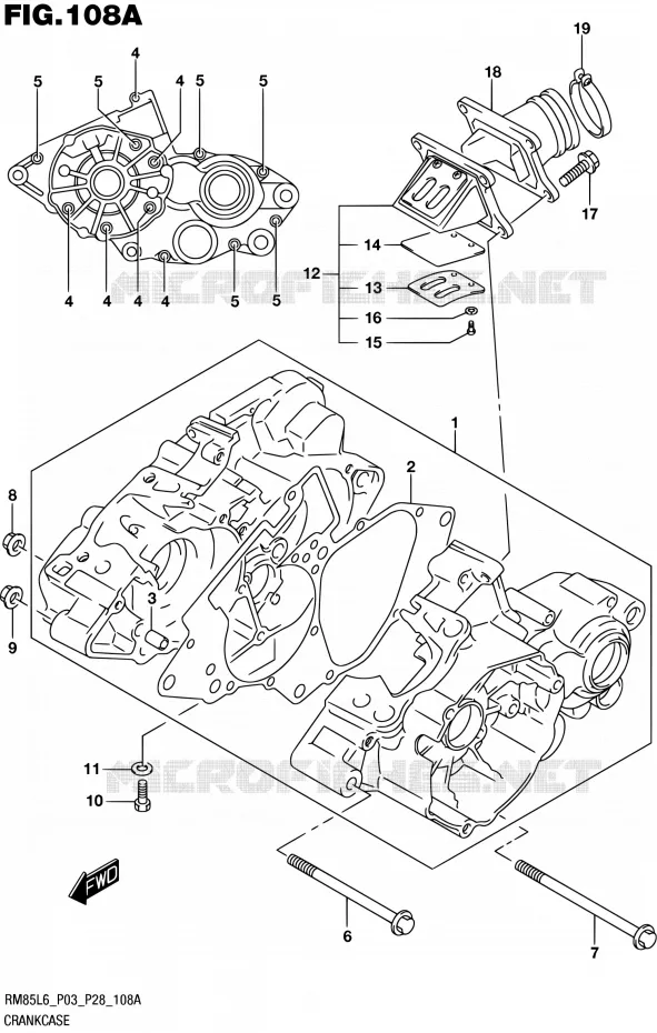 CASING Suzuki MOTO 85 RM 2016  RM85 L6 (P03,P28)