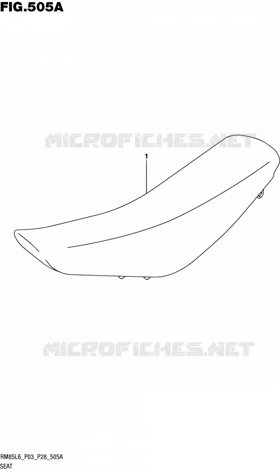 SEAT Suzuki MOTO 85 RM 2016  RM85 L6 (P03,P28)